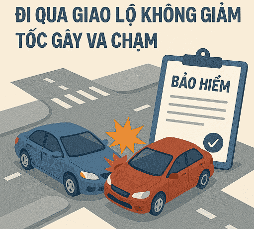 Bảo hiểm ô tô, Bảo hiểm thân vỏ ô tô, Emily xevaban, Bảo hiểm bắt buộc, Mua bảo hiểm ô tô, bảo hiểm ô tô tư vấn miễn phí, đòi quyền lợi bảo hiểm miễn phí, Qua giao lộ không giảm tốc, Tai nạn khi đi qua giao lộ, Không giảm tốc gây va chạm